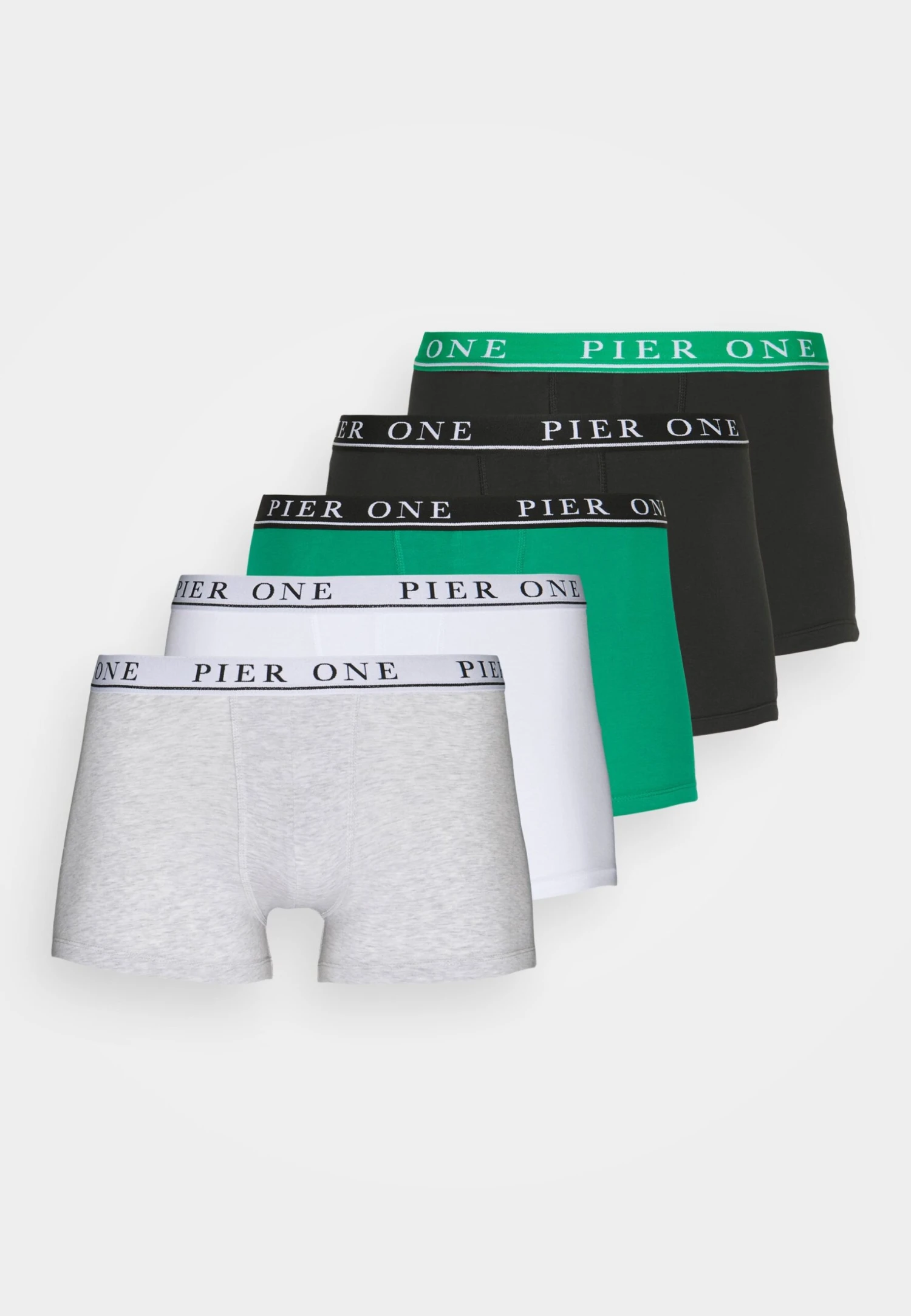 Pier One 5 PACK - Panty - Light Grey/black/green 5 Pier One 5 PACK - Panty - Light Grey/black/green - obrazek 5