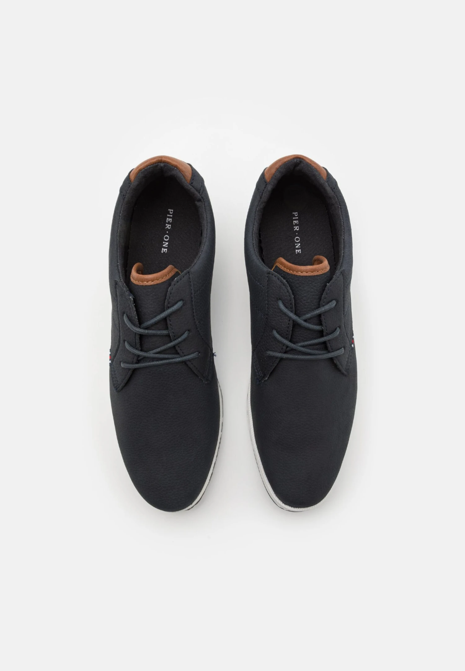 Pier One Sznurowane Obuwie Sportowe - Dark Blue/white 4 Pier One Sznurowane Obuwie Sportowe - Dark Blue/white - obrazek 4