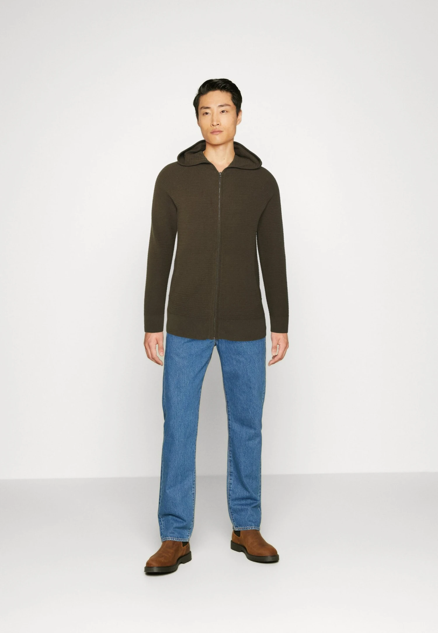 Pier One Kardigan - Olive 2 Pier One Kardigan - Olive - obrazek 2