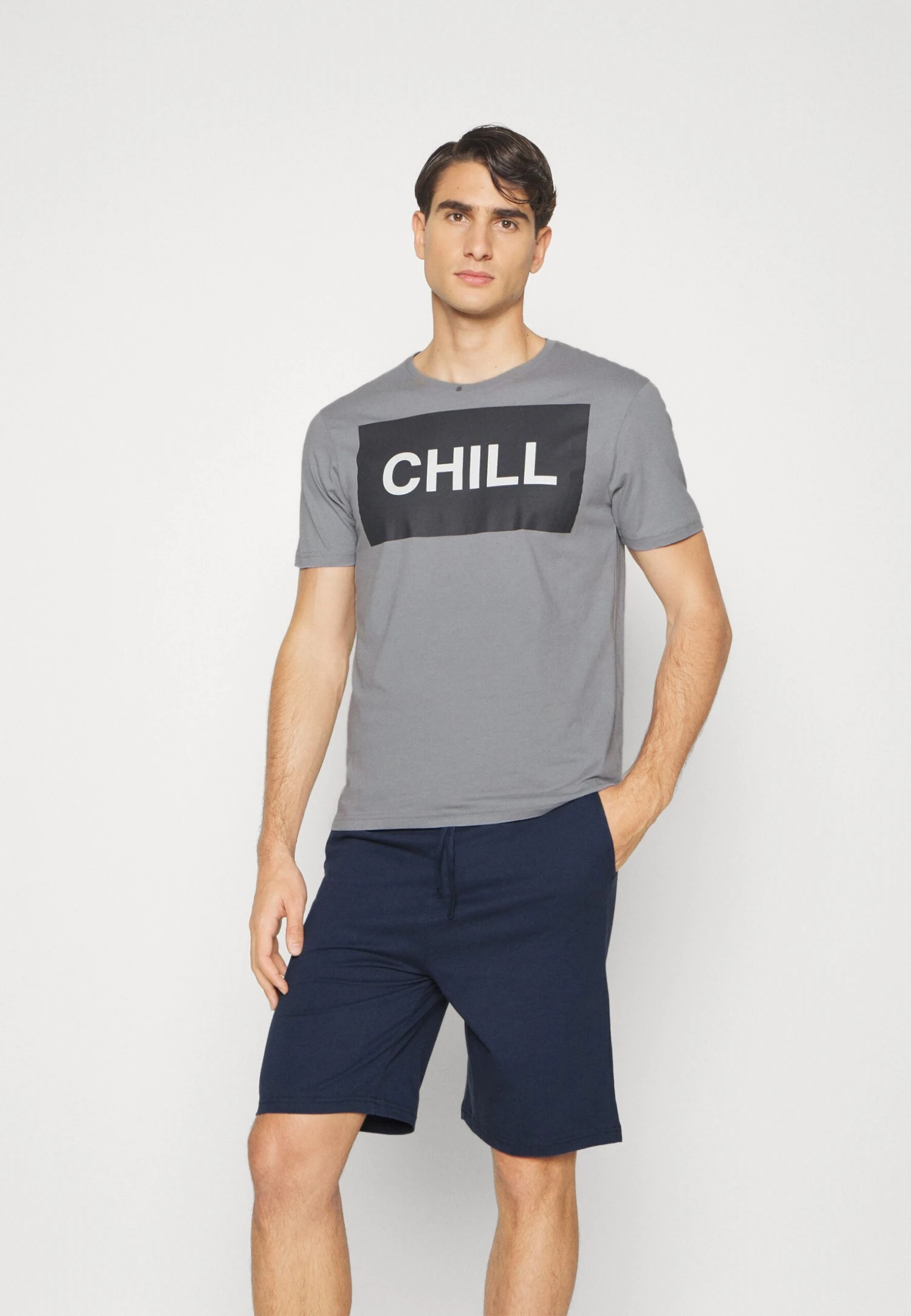 Pier One Piżama - Dark Blue/grey 1 Pier One Piżama - Dark Blue/grey