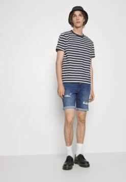 Pier One Szorty Jeansowe - Dark Blue Denim -Pier One b2e16c08191a4beb8d9741861b53eed6