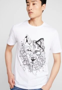 Pier One T-shirt Z Nadrukiem - White -Pier One bc7a16a4618b493685c112de8b6356af