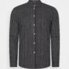 Pier One FLANNEL STRIPES - Koszula - Dark Grey