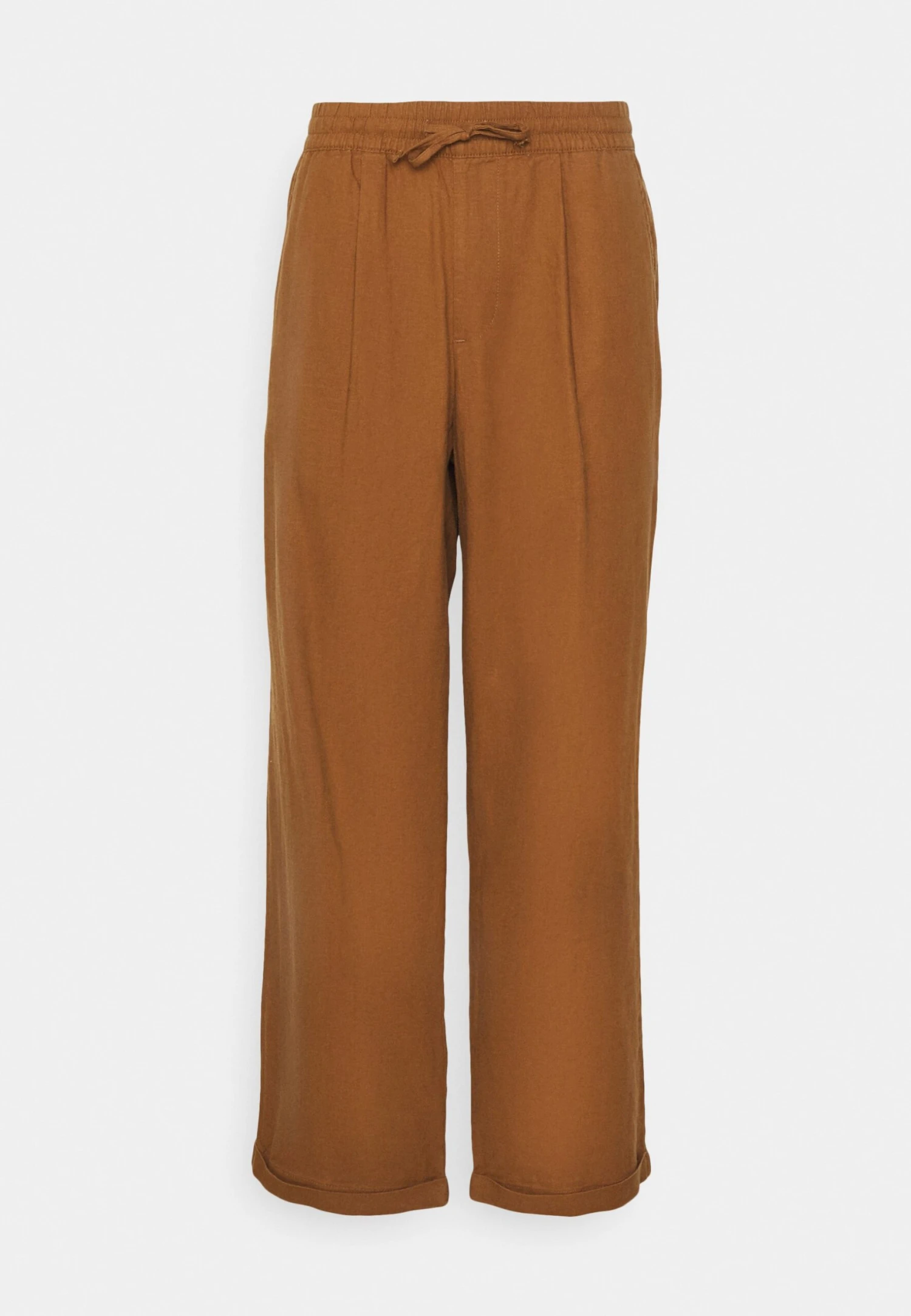 Pier One DRAWCORD TROUSERS LINEN BLEND - Spodnie Materiałowe - Brown 4 Pier One DRAWCORD TROUSERS LINEN BLEND - Spodnie Materiałowe - Brown - obrazek 4