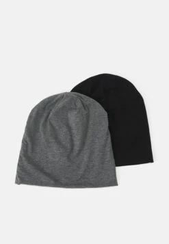 Pier One UNISEX 2 PACK - Czapka - Black/grey
