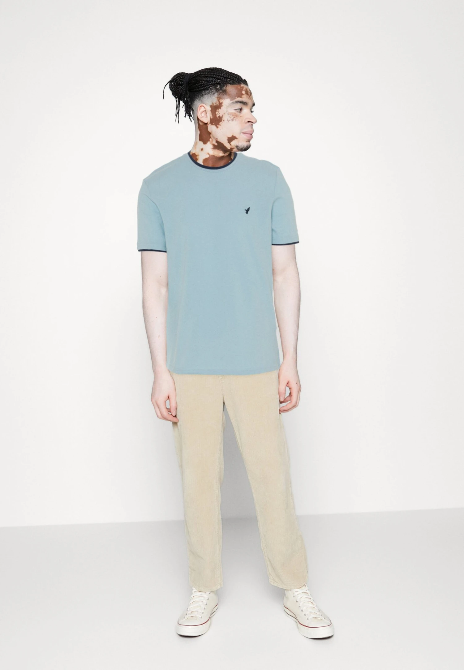 Pier One T-shirt Basic - Light Blue 2 Pier One T-shirt Basic - Light Blue - obrazek 2