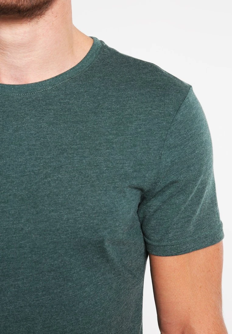 Pier One T-shirt Basic - Green Melange 5 Pier One T-shirt Basic - Green Melange - obrazek 5