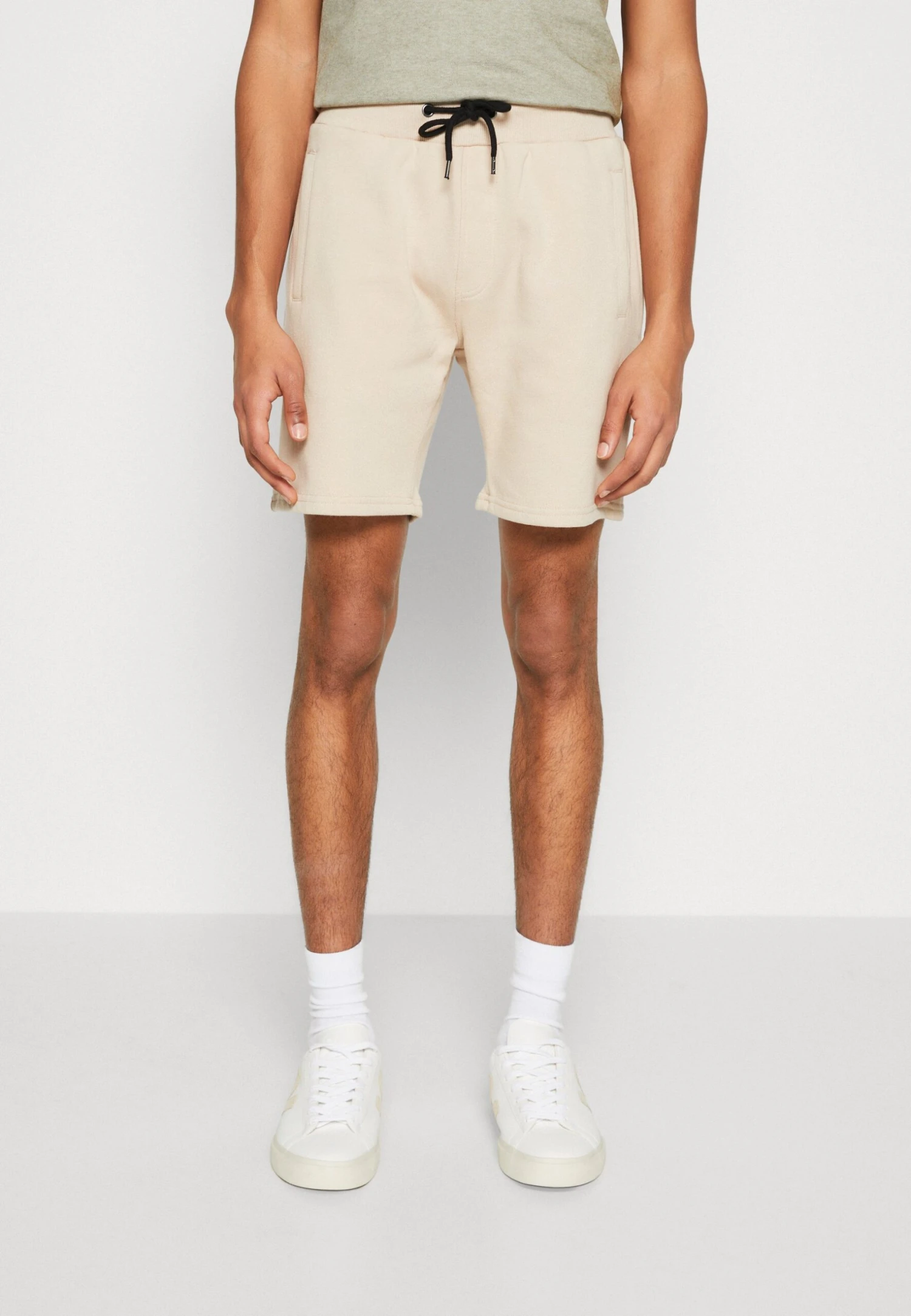 Pier One 2 PACK - Szorty - Grey/beige 2 Pier One 2 PACK - Szorty - Grey/beige - obrazek 2