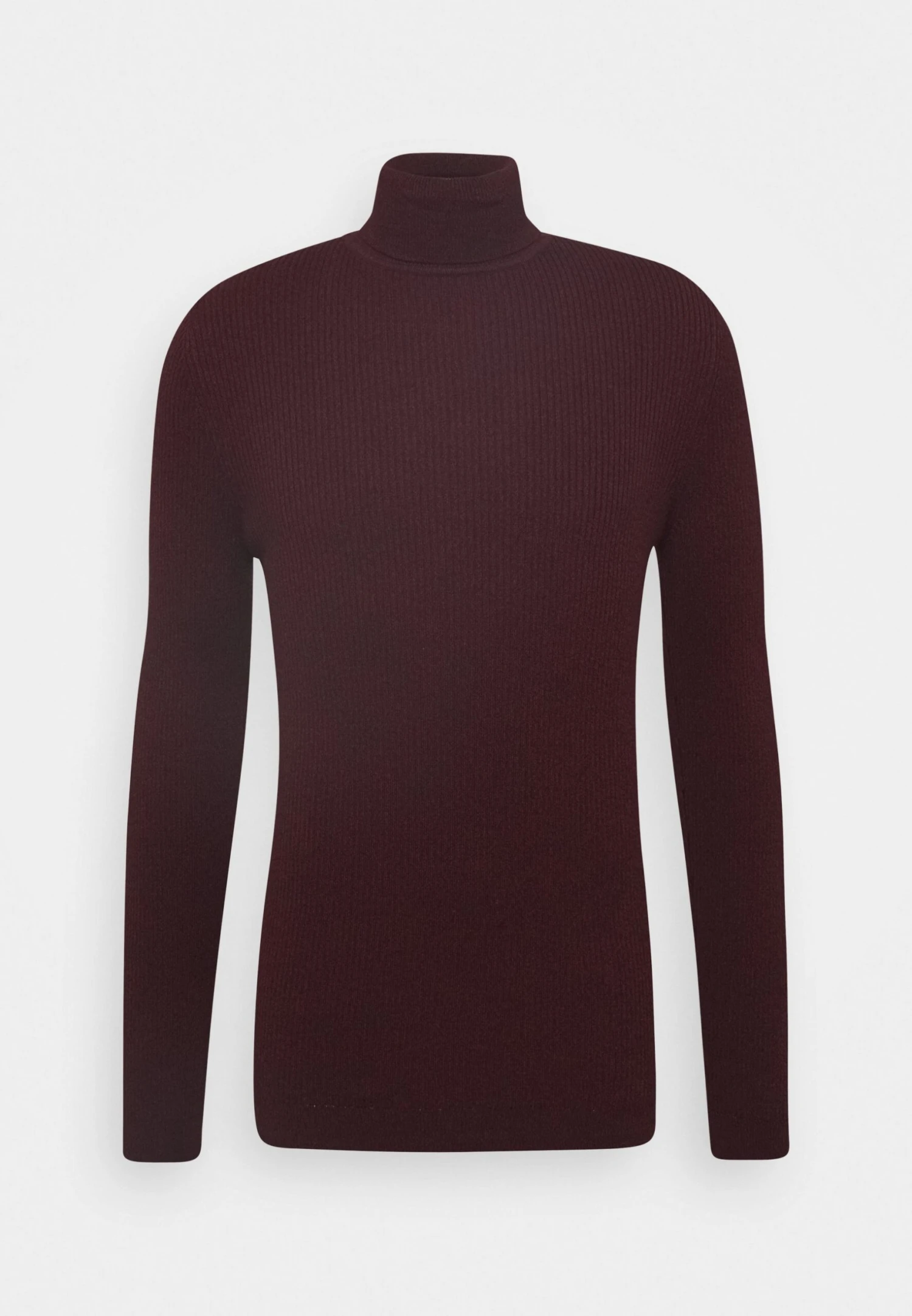 Pier One MUSCLE FIT TURTLE - Sweter - Mottled Bordeaux 5 Pier One MUSCLE FIT TURTLE - Sweter - Mottled Bordeaux - obrazek 5