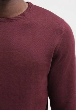 Pier One BASIC CREWNECK - Sweter - Bordeaux -Pier One d715837f4bae40fc8cff240ff173ecfa