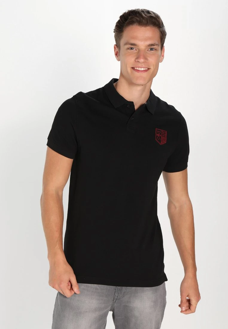 Pier One Koszulka Polo - Black 1 Pier One Koszulka Polo - Black