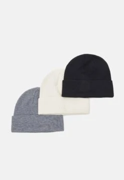 Pier One 3 PACK UNISEX - Czapka - Black/grey/white