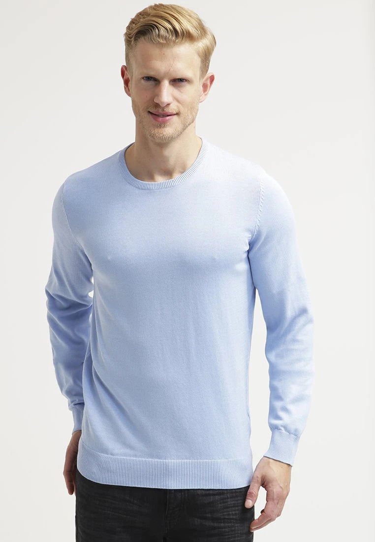 Pier One BASIC CREWNECK - Sweter - Light Blue 1 Pier One BASIC CREWNECK - Sweter - Light Blue