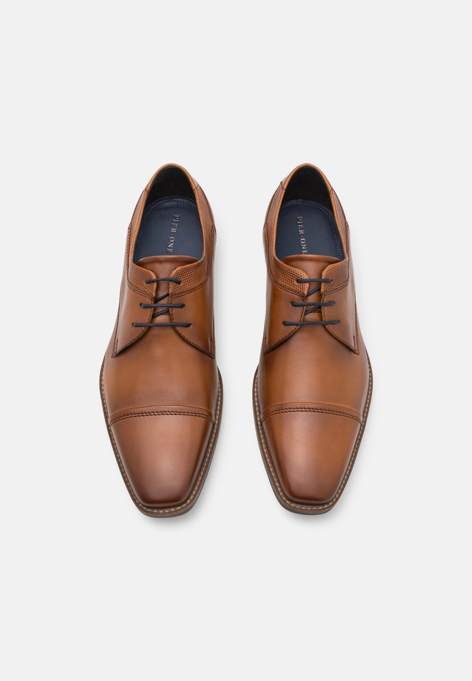 Pier One LEATHER - Oksfordki - Cognac 3 Pier One LEATHER - Oksfordki - Cognac - obrazek 3