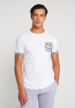 Pier One T-shirt Z Nadrukiem - White