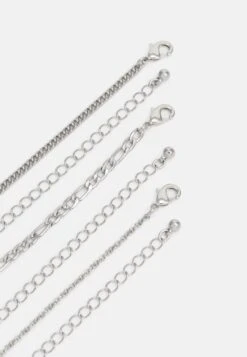 Pier One UNISEX 3 PACK - Naszyjnik - Silver-coloured