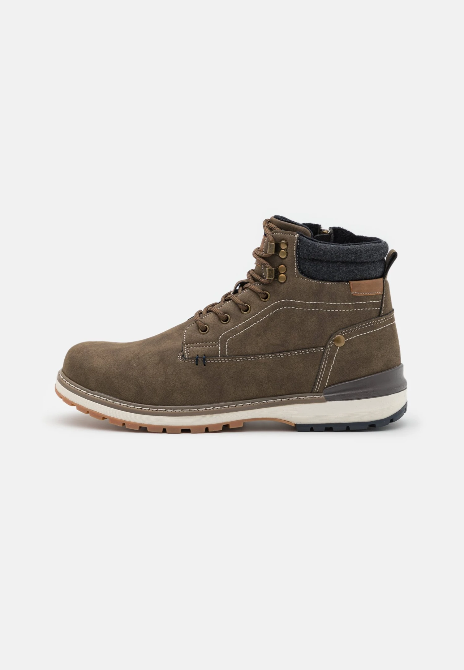 Pier One Botki Sznurowane - Grey 1 Pier One Botki Sznurowane - Grey