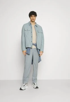 Pier One 5 PACK - T-shirt Basic - Dark Grey/dark Blue/olive