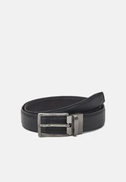 Pier One LEATHER - Pasek - Black/brown