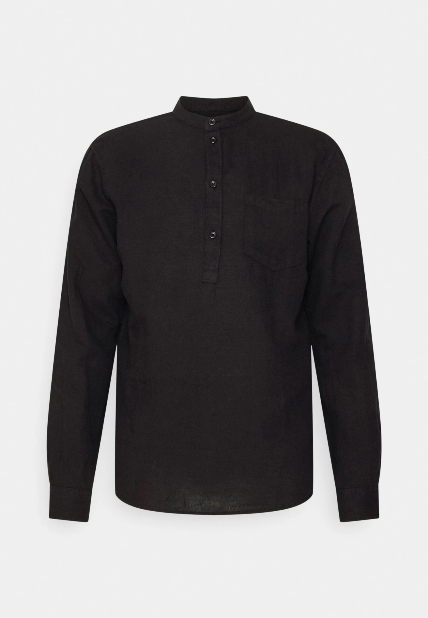 Pier One LINEN COTTON MIX 2 PACK - Koszula - White/black 2 Pier One LINEN COTTON MIX 2 PACK - Koszula - White/black - obrazek 2