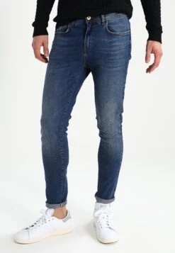 Pier One Jeansy Skinny Fit - Mid Blue Denim